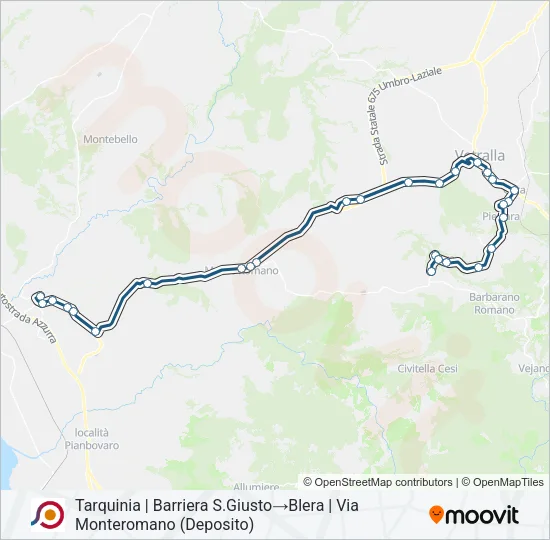 COTRAL Bus Line Map