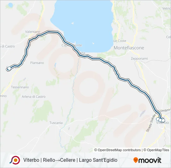 COTRAL Bus Line Map