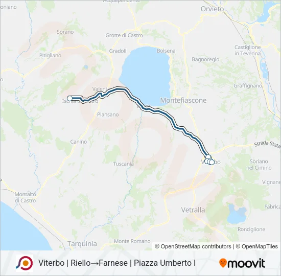 COTRAL Bus Line Map