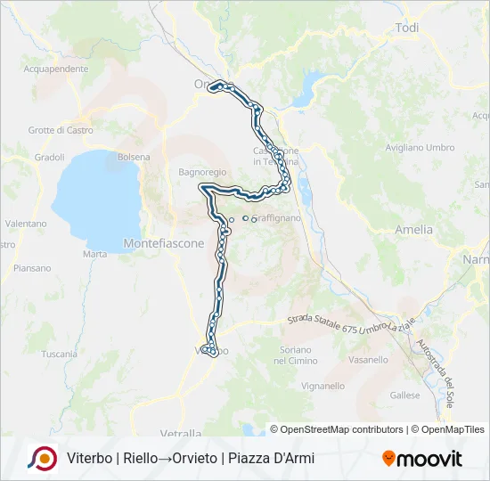 COTRAL Bus Line Map
