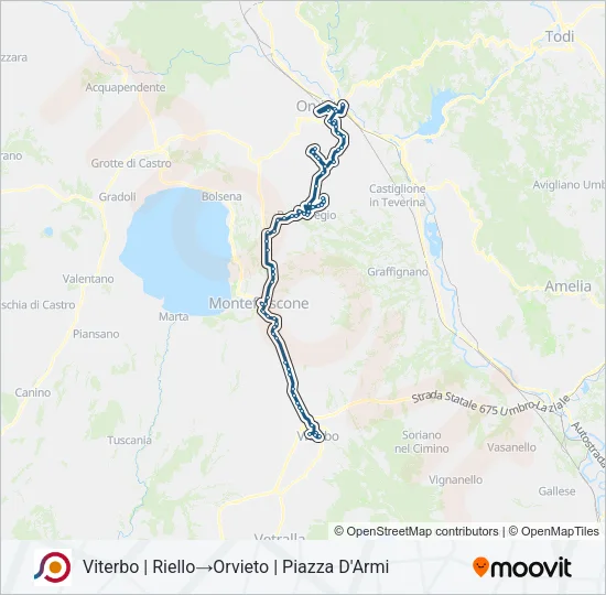 COTRAL Bus Line Map