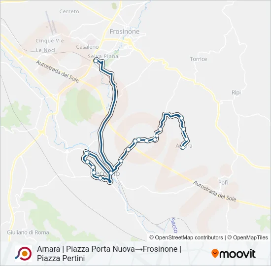 COTRAL Bus Line Map