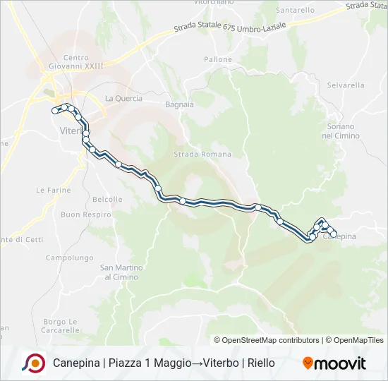 COTRAL Bus Line Map