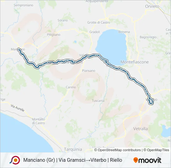 COTRAL Bus Line Map