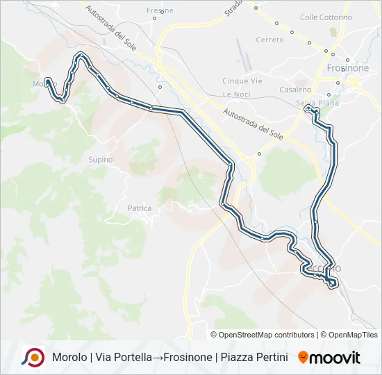 COTRAL Bus Line Map