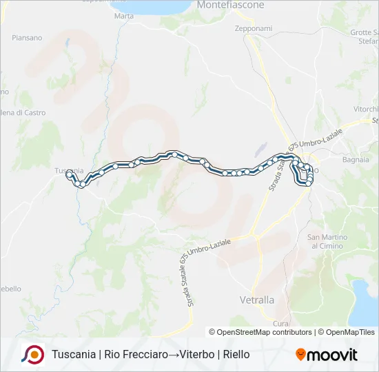 COTRAL Bus Line Map