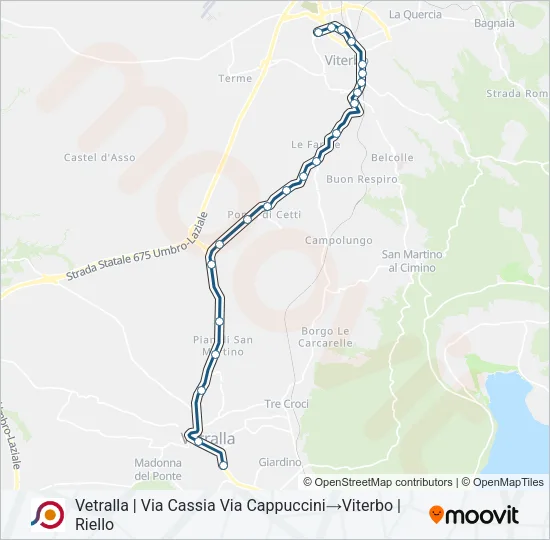 COTRAL Bus Line Map