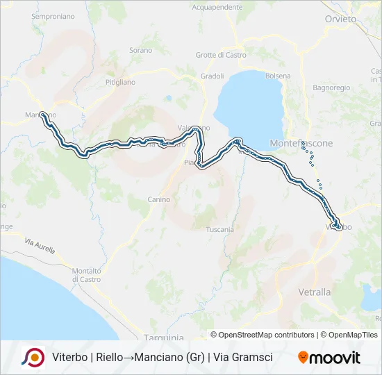 COTRAL Bus Line Map