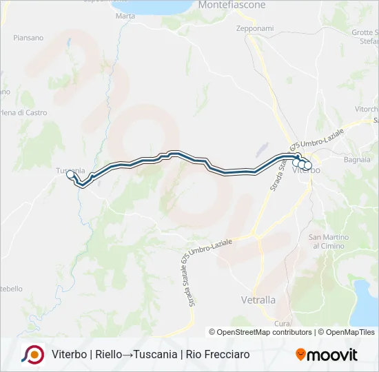 COTRAL Bus Line Map