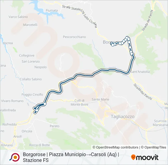 COTRAL Bus Line Map