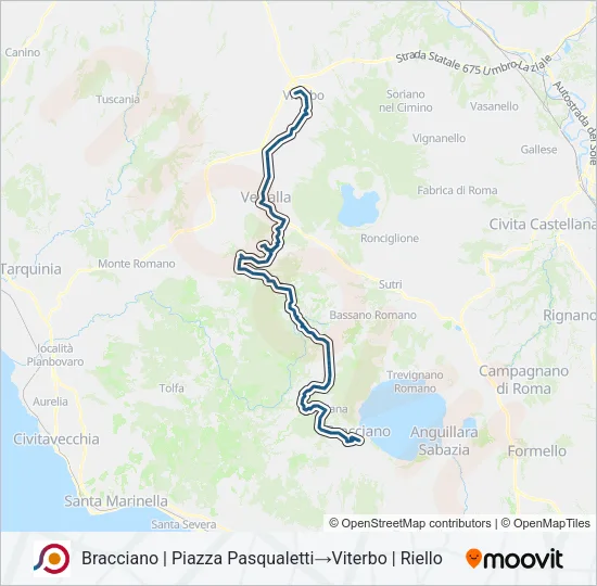 COTRAL Bus Line Map