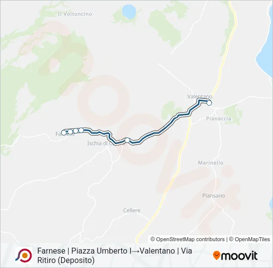 COTRAL Bus Line Map