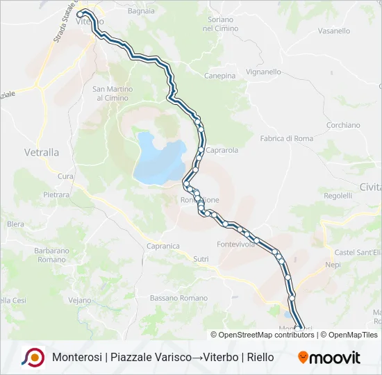 COTRAL Bus Line Map