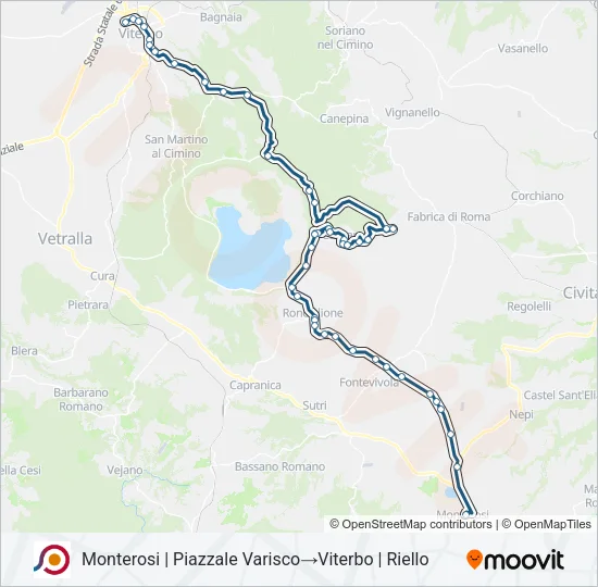 COTRAL Bus Line Map