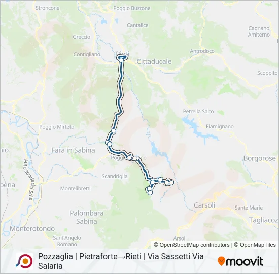 COTRAL Bus Line Map