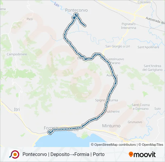 COTRAL Bus Line Map