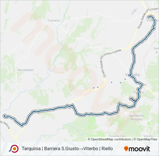 COTRAL Bus Line Map
