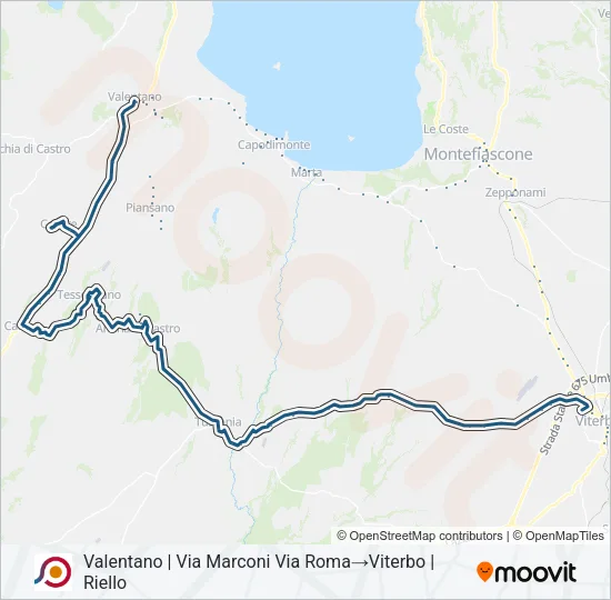 COTRAL Bus Line Map