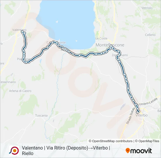 COTRAL Bus Line Map