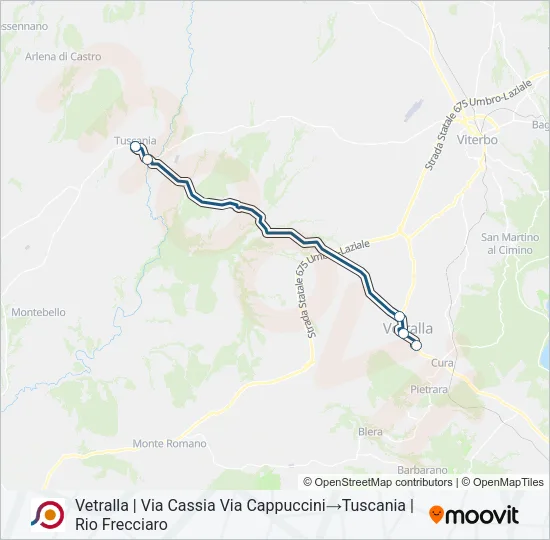 COTRAL Bus Line Map