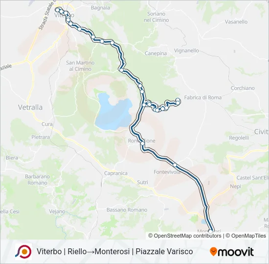 COTRAL Bus Line Map