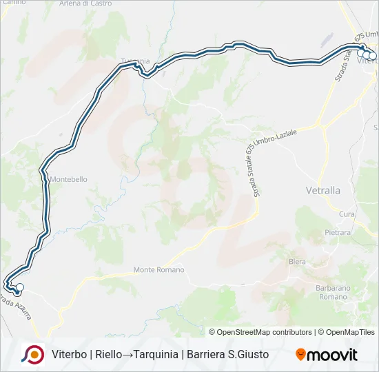 COTRAL Bus Line Map