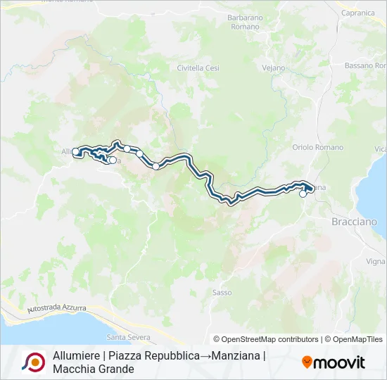 COTRAL Bus Line Map