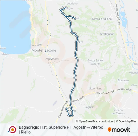 COTRAL Bus Line Map