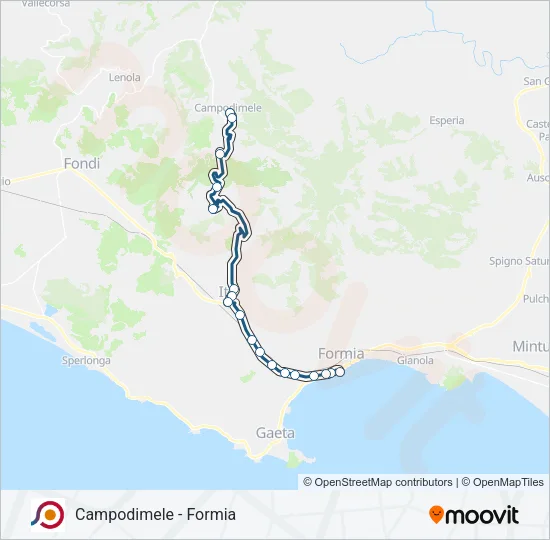 COTRAL Bus Line Map