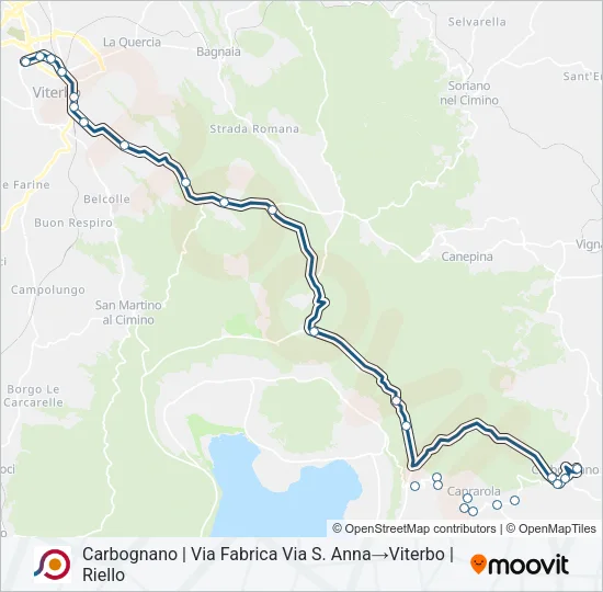 COTRAL Bus Line Map