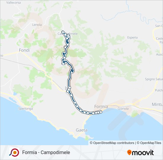 COTRAL Bus Line Map