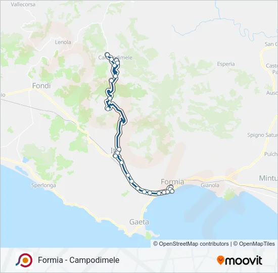 COTRAL Bus Line Map