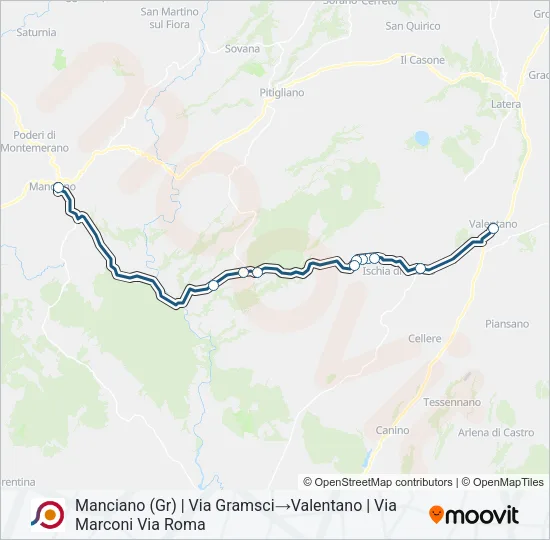 COTRAL Bus Line Map