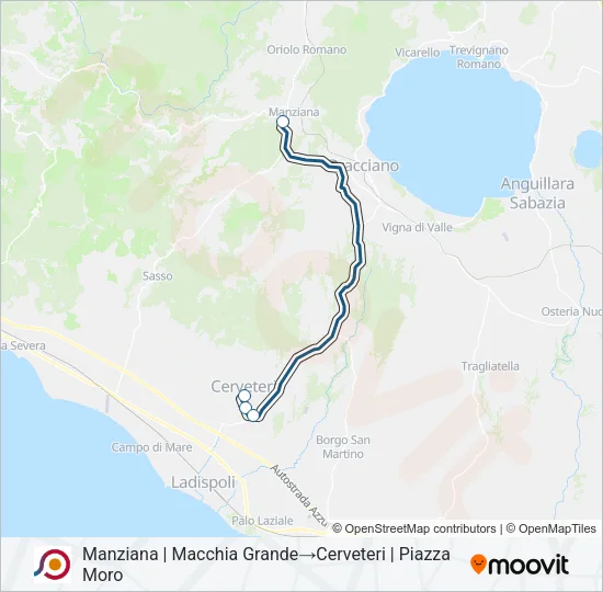 COTRAL Bus Line Map