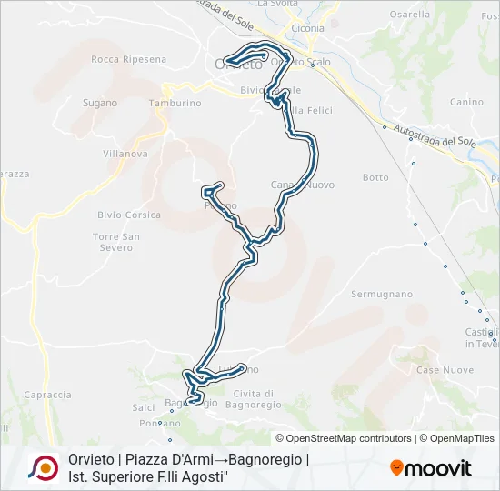 COTRAL Bus Line Map