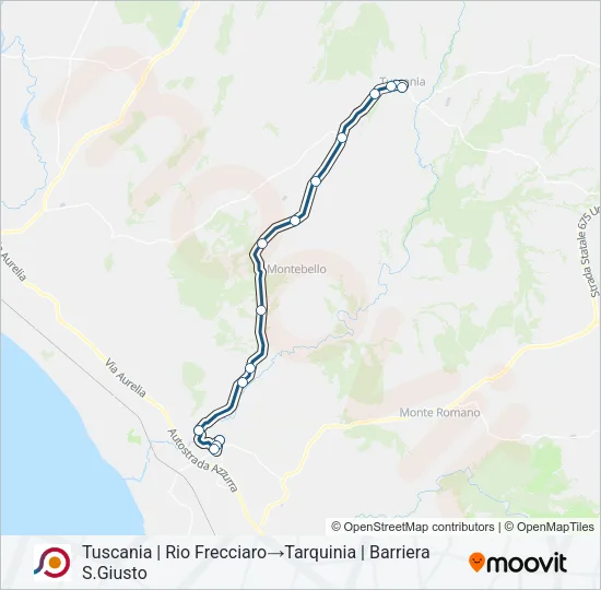 COTRAL Bus Line Map
