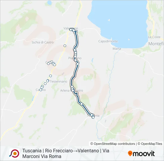 COTRAL Bus Line Map