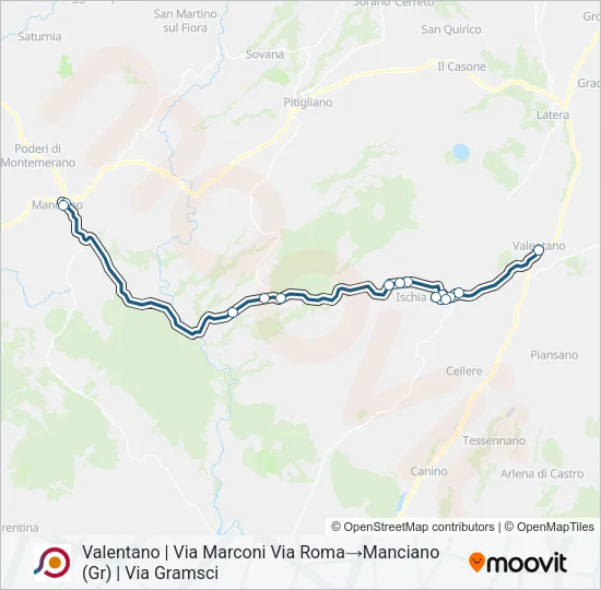 COTRAL Bus Line Map