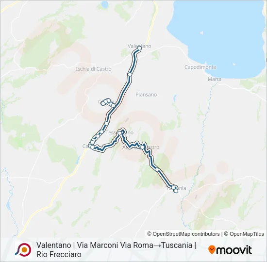 COTRAL Bus Line Map