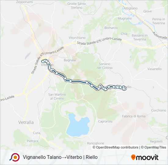 COTRAL Bus Line Map