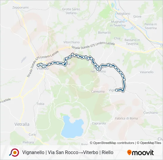 COTRAL Bus Line Map