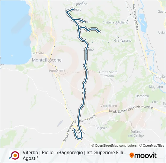 COTRAL Bus Line Map