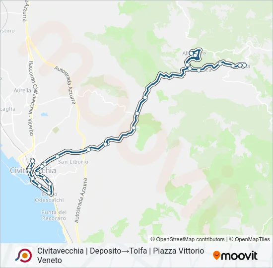 COTRAL Bus Line Map