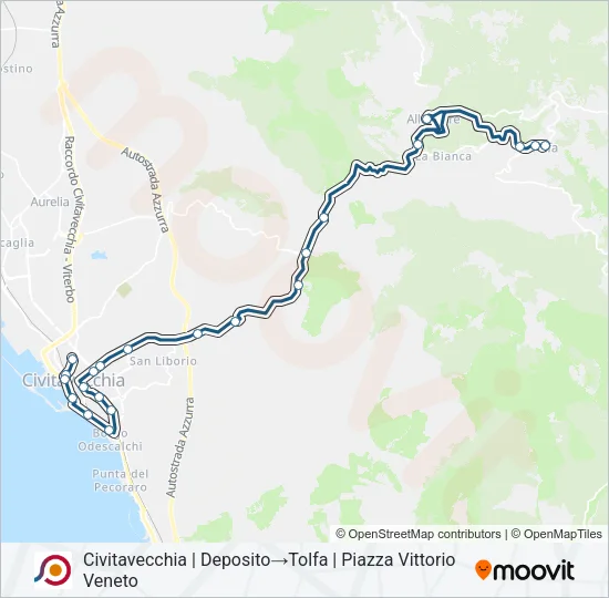 COTRAL Bus Line Map