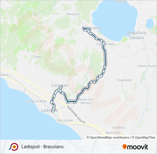COTRAL Bus Line Map