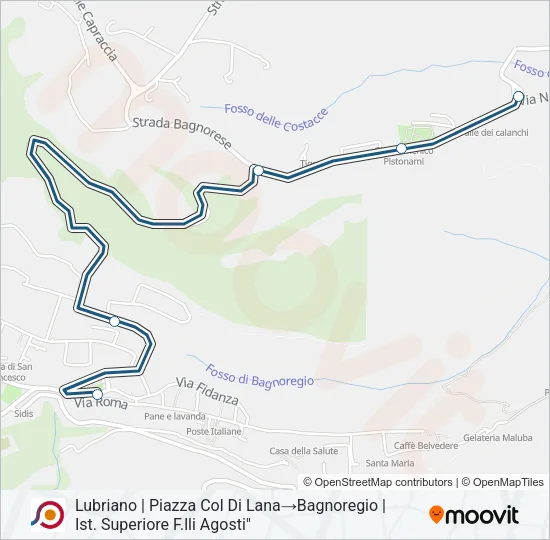 COTRAL Bus Line Map