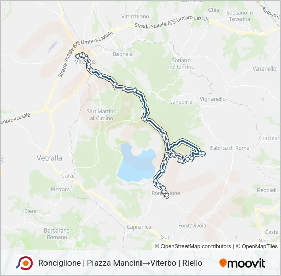 COTRAL Bus Line Map