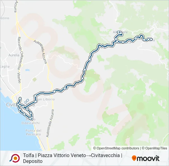 COTRAL Bus Line Map