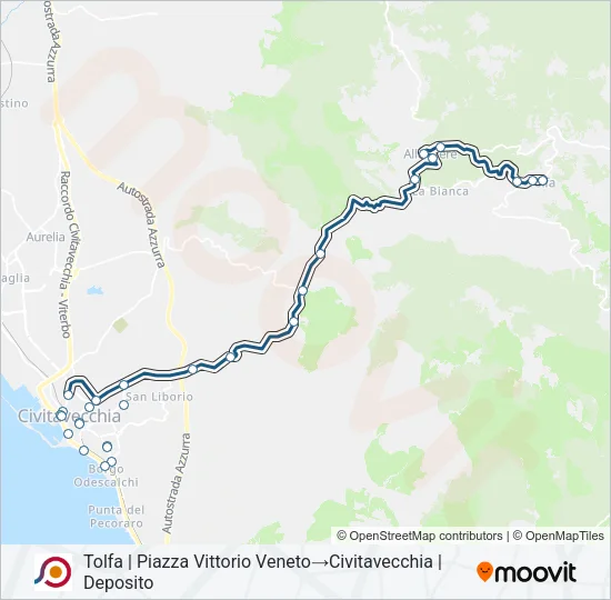 COTRAL Bus Line Map