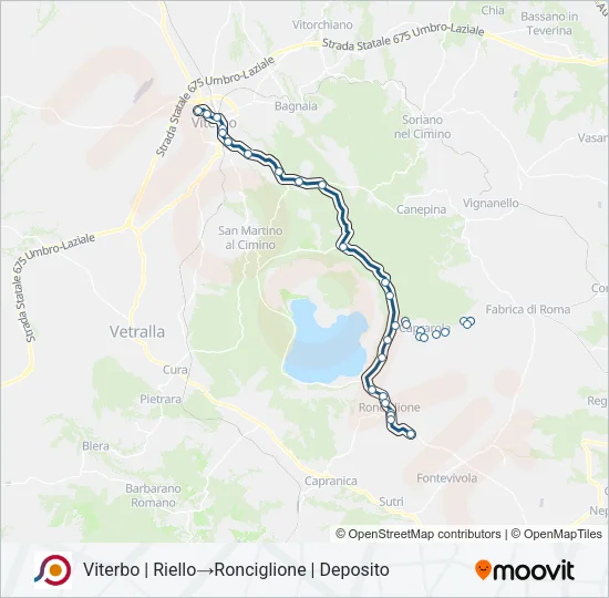 COTRAL Bus Line Map